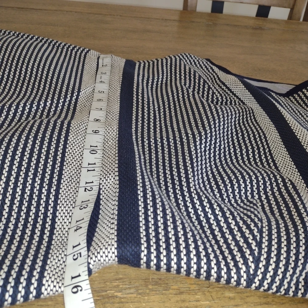 J. Crew Navy and Off White Tweed Sheath Dress NWOT Size 6